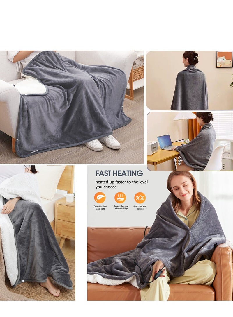 Thermal Blanket - Soft Flannel with USB heating Indoor Winter must-have accessory for bed  sofa  balcony chair garden Ideal as a Gift - Image 2