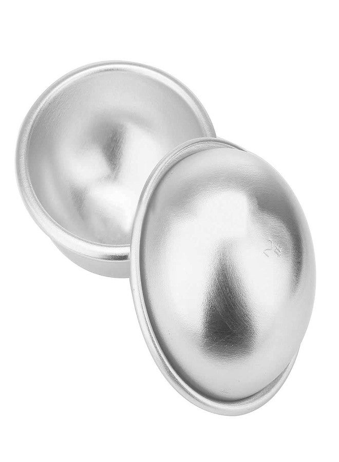 CAKE DECOR 2pcs Aluminum Half Sphere Ball Cake Mould, Round Cake Molds, Dome Cake Moulds (7 inch Diameter x 3.25 inch Height) No.7 - Image 1