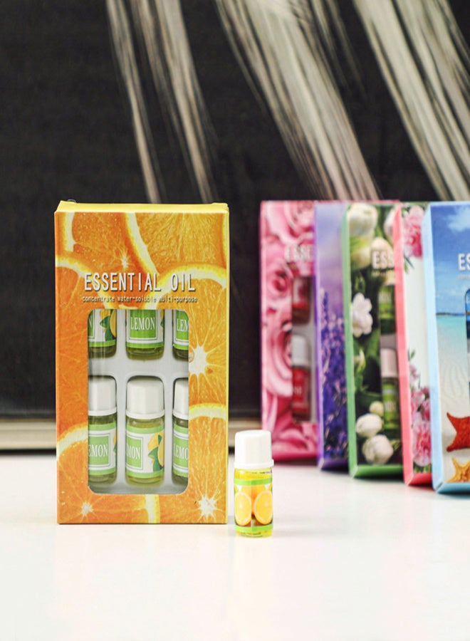 مجموعة زيوت عطرية طبيعية نقية قابلة للذوبان في الماء، 3 مل، 6 قطع، زيوت عطرية طبيعية نقية للعلاج بالروائح، مناسبة لأجهزة ترطيب الهواء. - Image 4