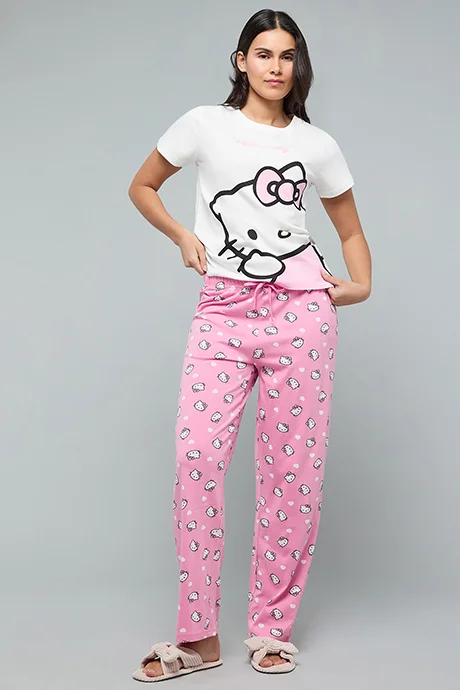 R&B Hello Kitty Print Pyjama Set