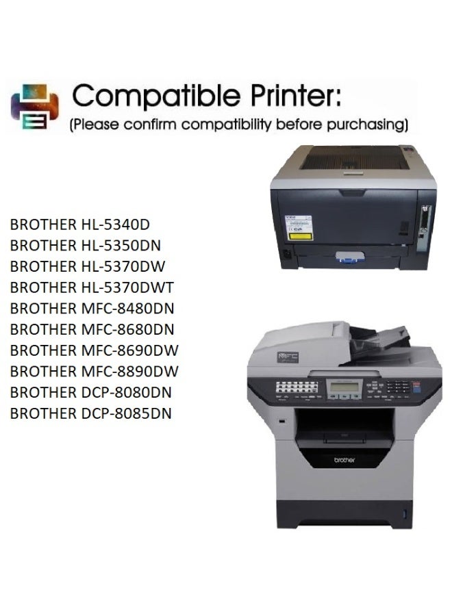 TN-650 Black Toner Cartridge Replacement For Brother HL 5340D, 5350DN, 5370DW, 5370DWT, MFC 8480DN, 8680DN, 8690DW, 8890DW, DCP 8080DN 8085DN (Black) - Image 5
