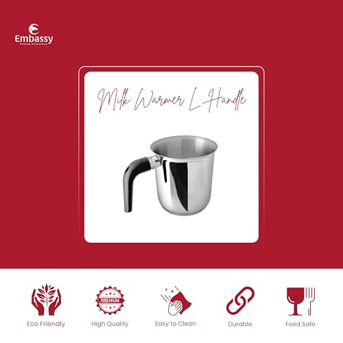 Embassy Stainless Steel ICB Milk Warmer - L Handle Size 12 | Pot 15.2 cm Diameter | 1.8 L Capacity - Image 2