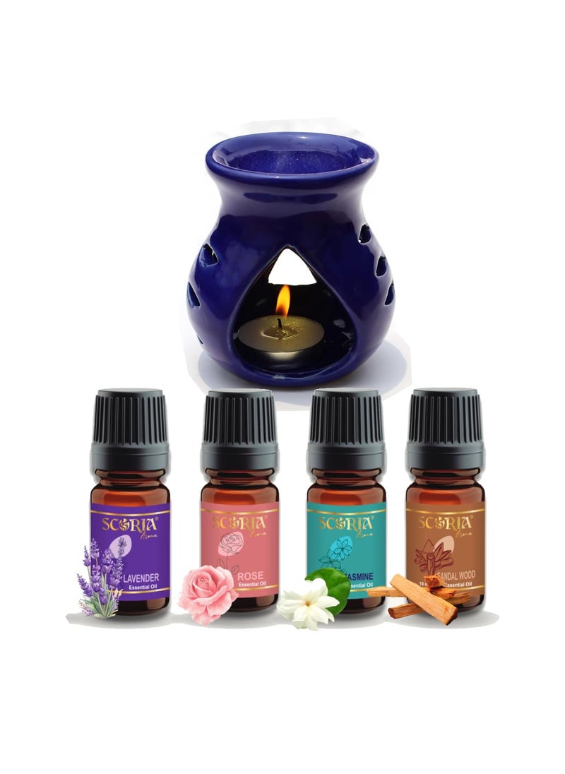 SCORIA SCORIA Aroma Essential Oil Pack of 5 Aroma Oil Diffuser 40 ML  - Image 1