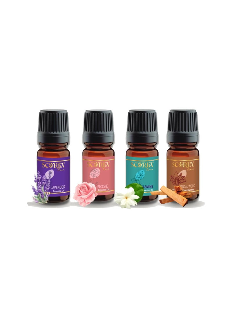 SCORIA SCORIA Aroma Essential Oil Pack of 5 Aroma Oil Diffuser 40 ML  - Image 2