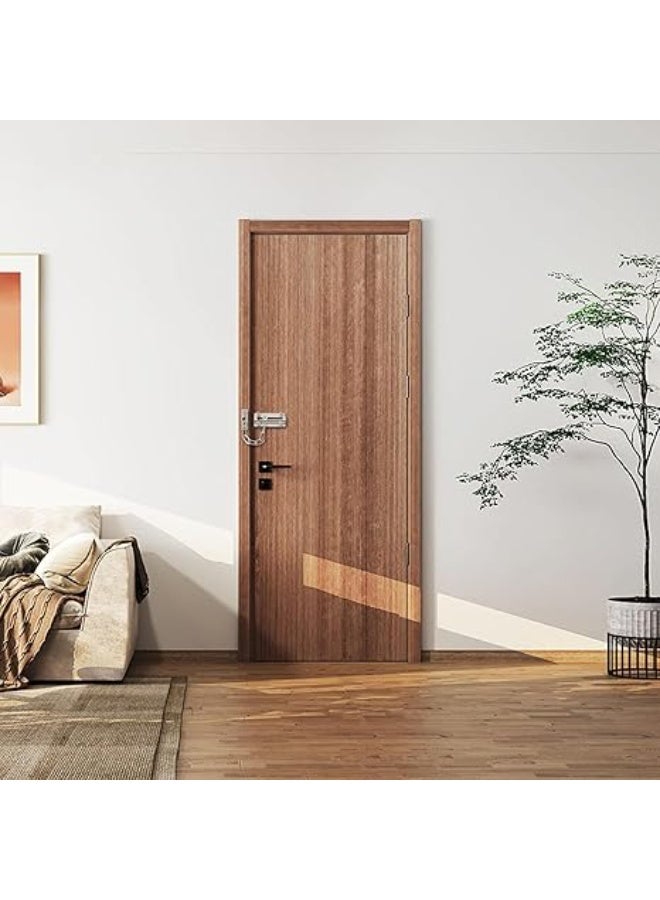 MySouqEg Store - قفل باب بسلسلة من الستانلس ستيل - حماية أمان شديدة التحمل للمنزل، الشقة، المكتب - سهل التركيب مع المسامير المرفقة، قطعة واحدة. - Image 4