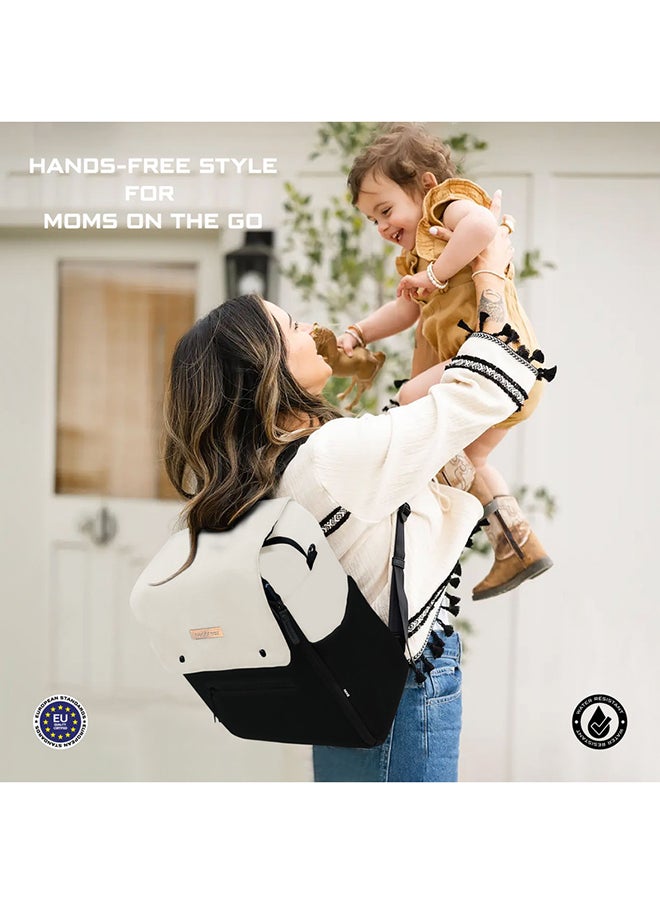 NIXE Multifunctional Diaper Nappy Bag with Changing Mat|Water-Resistant Travel Backpack|Wet Dry Bag, Organizer Pouches|Trolley Sleeve|Insulated Pockets|Multi-Carry Unisex Diaper Messenger Bag