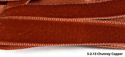 Renaissance Vintage 3/8'' Velvet Ribbon - t - Made in Swiss 5, Yards- TT 3/8'' Velvet Chutney Copper, 5 Yards) - Image 3