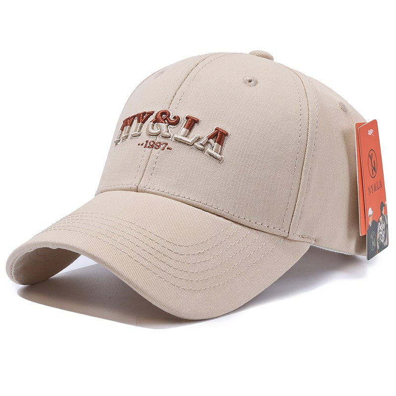 Letter Cap Unisex Fashion Sun Protection Soft Top Baseball Hat Cotton - Image 1
