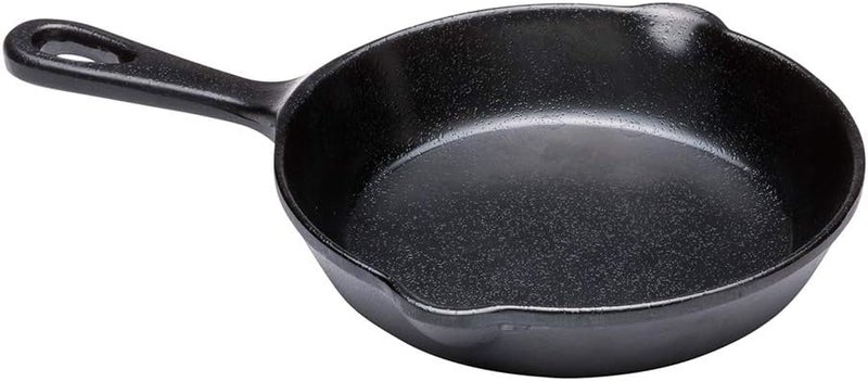 Restaurantware Voga 12 Ounce Cast Iron Serving Dishes 6 Serving Skillets With Handle  ShatterResistant With Hanging Hole Black Faux Cast Iron Melamine Serving Dishes For Entrees Or Desserts - Image 2