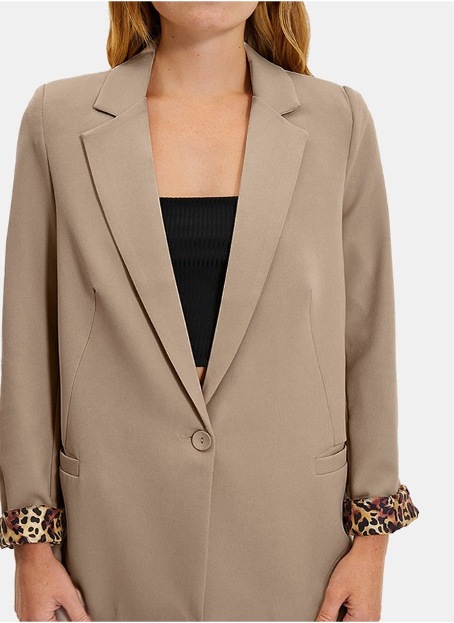 trendyol Blazer - Beige - Regular fit  - Image 4