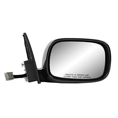 Fit System مرآة الجانب الراكب لنظام Fit لسيارة لكزس LS430، سوداء مع غطاء PTM، مع ذاكرة، مصباح بركة، قابلة للطي كهربائياً، بدون تظليل تلقائي، مدفأة كهربائية - Image 2