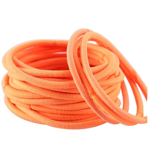 Coobbar 100pcs Women Elastic Hair Ties Band Ropes Ring Ponytail Holder (Red) - Image 3