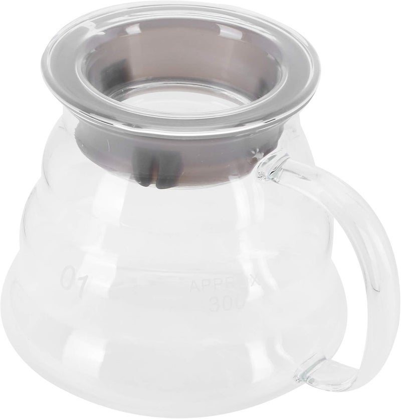GLOGLOW Coffee and Tea Supplies Professional Glass Coffee Carafe for Bar Kitchen Counter with Transparent Wall and Smooth Inner Surface Glass Server, Server (300ml) - Image 1