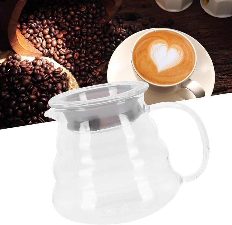 GLOGLOW Coffee and Tea Supplies Professional Glass Coffee Carafe for Bar Kitchen Counter with Transparent Wall and Smooth Inner Surface Glass Server, Server (300ml) - Image 3