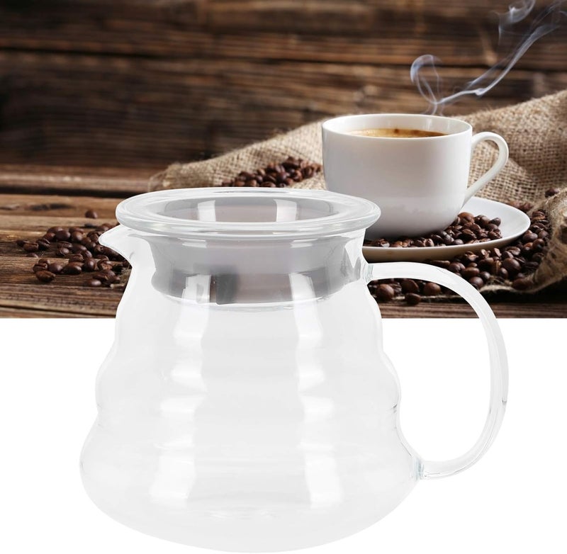 GLOGLOW Coffee and Tea Supplies Professional Glass Coffee Carafe for Bar Kitchen Counter with Transparent Wall and Smooth Inner Surface Glass Server, Server (300ml) - Image 4