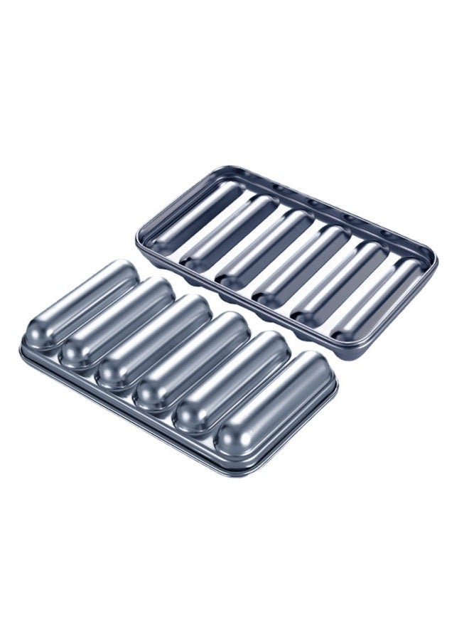 Dumo Custom Sausage Silicone Mold To Map Custom Mold To Provide 3D Modeling Food Grade Silicone Mold-Specifications:DMDZ-1 Mini Sausage Mold-Color:Blue - Image 3