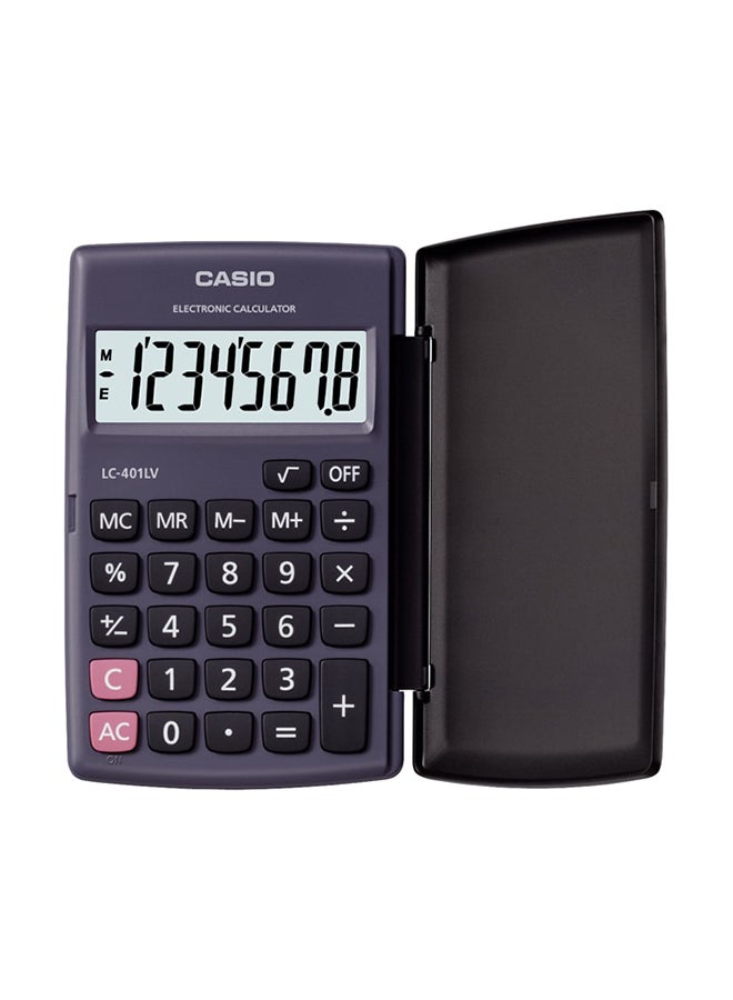 14-Digit Mini Calculator LC-401LV-BK-W-DP Blue