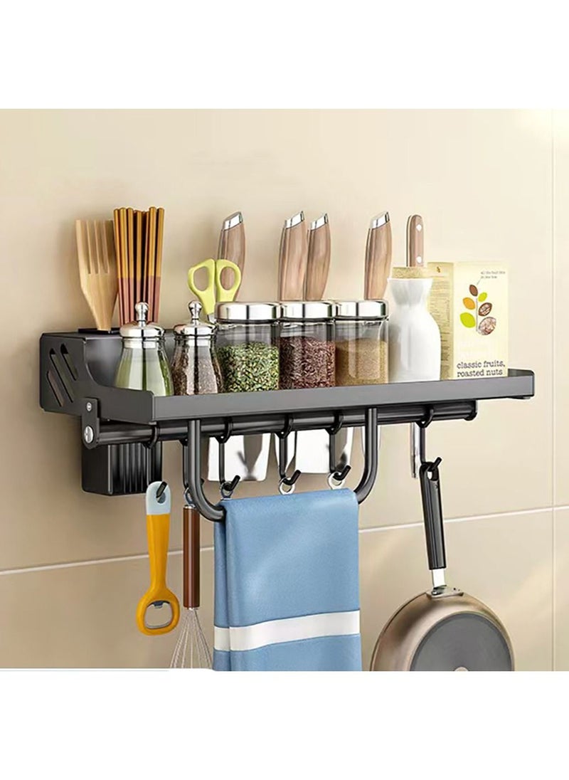 Kitchen Knife and Spice Rack, Glue Installation Spoon Knife Organizer, Stainless-Steel Knife Holder, HeavyDuty Wall Mounted Spice Organizer, Kitchen Cutlery Organizer - pzsku/Z5B89D87D6C4A4F78F13CZ/45/_/1689417442/71503fe2-68c1-45ab-afbc-4b1133af720b