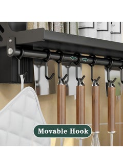 UrbanEssentia Kitchen Knife and Spice Rack, Glue Installation Spoon Knife Organizer, Stainless-Steel Knife Holder, HeavyDuty Wall Mounted Spice Organizer, Kitchen Cutlery Organizer  - Image 3