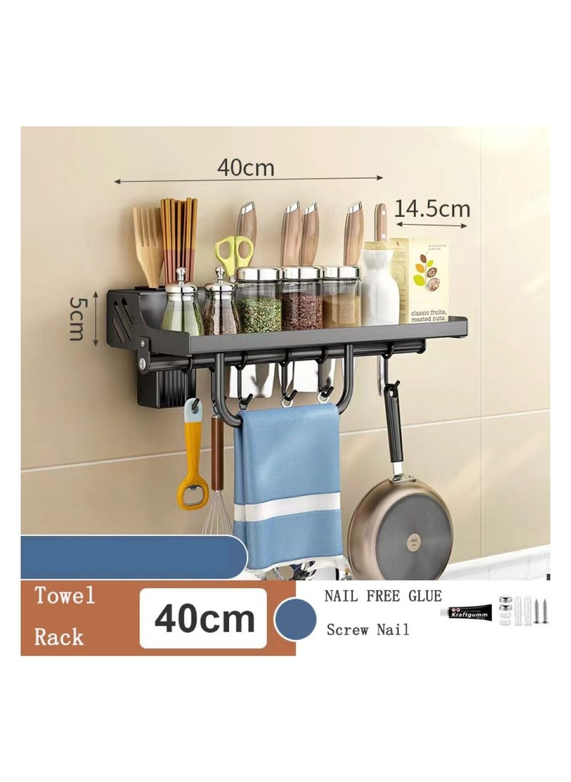 Kitchen Knife and Spice Rack, Glue Installation Spoon Knife Organizer, Stainless-Steel Knife Holder, HeavyDuty Wall Mounted Spice Organizer, Kitchen Cutlery Organizer - pzsku/Z5B89D87D6C4A4F78F13CZ/45/_/1689417443/352b53dc-ef7d-4a1e-95d5-86d22fb9ea46