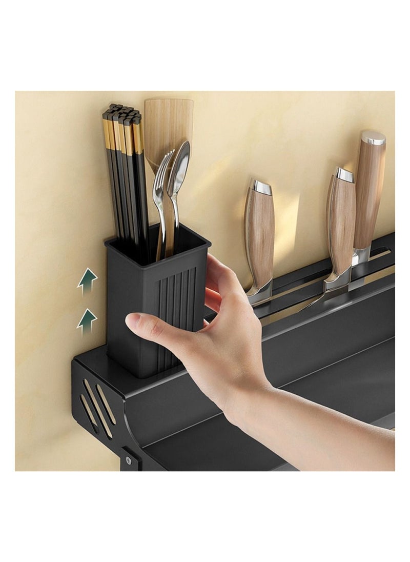 Kitchen Knife and Spice Rack, Glue Installation Spoon Knife Organizer, Stainless-Steel Knife Holder, HeavyDuty Wall Mounted Spice Organizer, Kitchen Cutlery Organizer - pzsku/Z5B89D87D6C4A4F78F13CZ/45/_/1689417443/65c14779-6dc7-4726-8117-bf04844c56f7