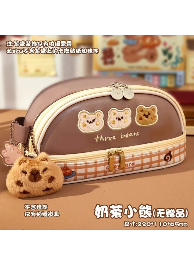 Kapibala Large-capacity Pencil Case For Girls, Pencil Case For Primary School Students, Good-looking Boys, Junior High School Pencil Case, Stationery Bag