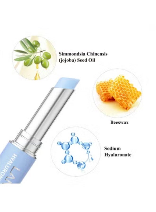 LANBENA Hyaluronic Acid Lip Balm Lips Care Serum Moisturizing Lips Reduce Fine Lines Relieve Dryness Long-Lasting Protection Nourishing Lip Care 1.8g - Image 3