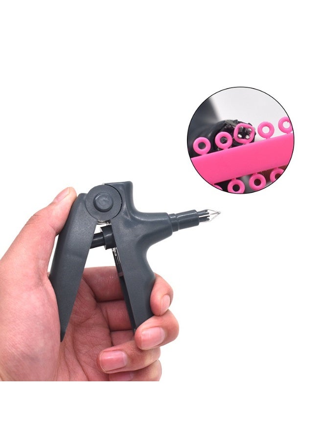 مجموعة قوس تتضمن أداة تثبيت تقويم الأسنان و40 قطعة من أشرطة المطاط الحلقية - Image 4