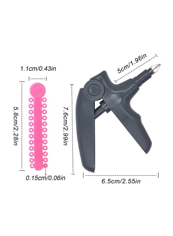 مجموعة قوس تتضمن أداة تثبيت تقويم الأسنان و40 قطعة من أشرطة المطاط الحلقية - Image 2
