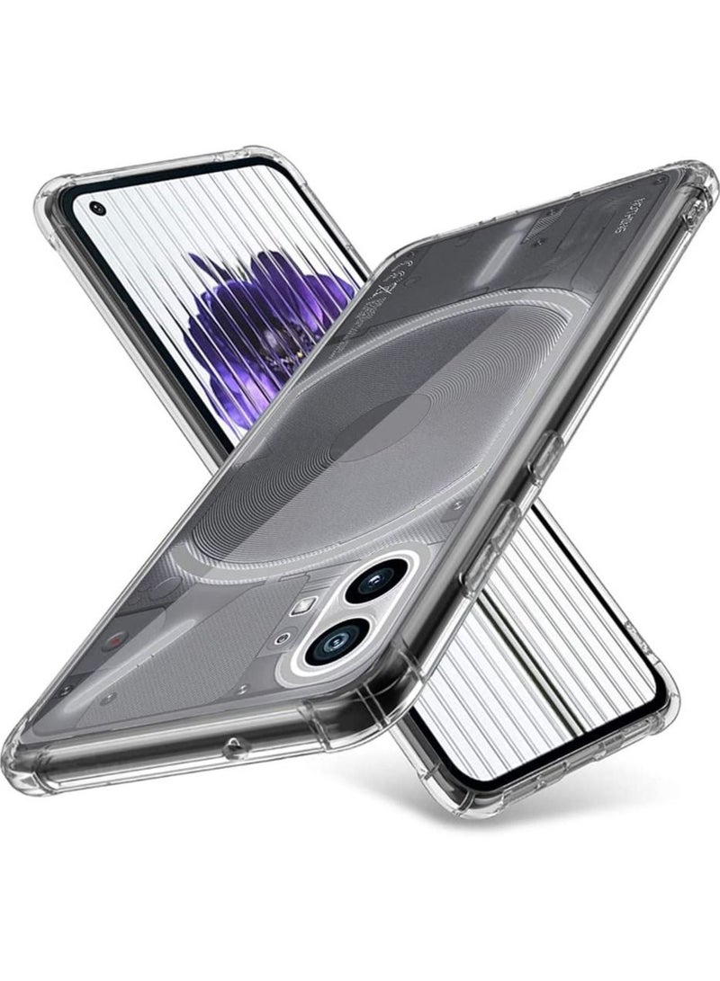 Case for Nothing Phone 1, [360 Degree Protection] Ultra Thin HD Clear Soft TPU Shockproof Case cover (Transparent) - Image 1