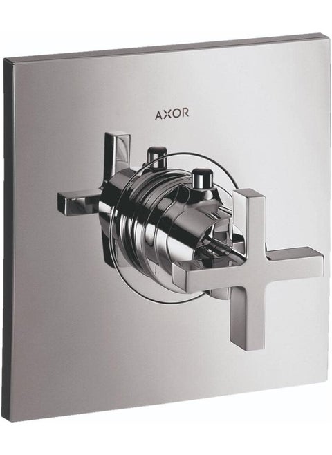 AXOR Citterio Modern Clean Auto Temperature Control 1Handle 7inch Wide Thermostatic Shower Trim for Roughin Valve in Chrome 39716001