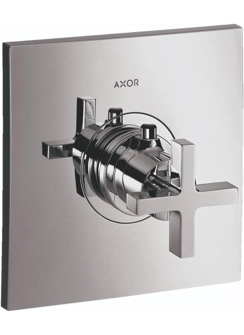 AXOR AXOR Citterio Modern Clean Auto Temperature Control 1Handle 7inch Wide Thermostatic Shower Trim for Roughin Valve in Chrome 39716001  - Image 1