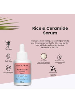Glamveda Korean Glass Skin Rice & Ceramide Morning 4 Step Skincare Routine For Women With Gift Box ; Face Wash Serum Moisturizer & Sunscreen  - Image 4