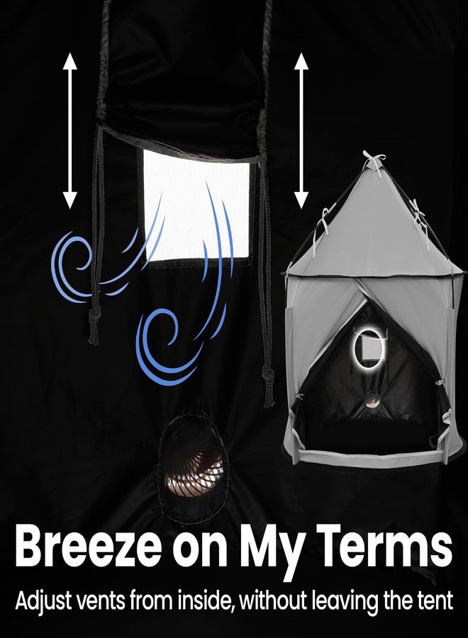 KNOCLOC Sensory Tent for Kids with Autism, CPC Certified, Breeze Design, Blackout Tent for Kids Calming Down, Portable and Easy Setup 45 * 39 * 39 in - Image 5