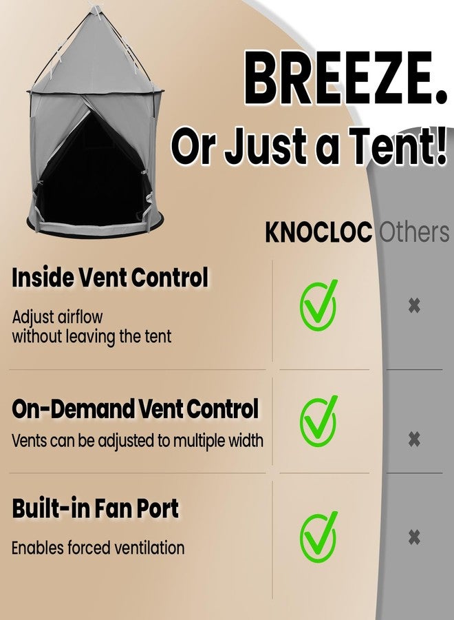 KNOCLOC Sensory Tent for Kids with Autism, CPC Certified, Breeze Design, Blackout Tent for Kids Calming Down, Portable and Easy Setup 45 * 39 * 39 in - Image 3