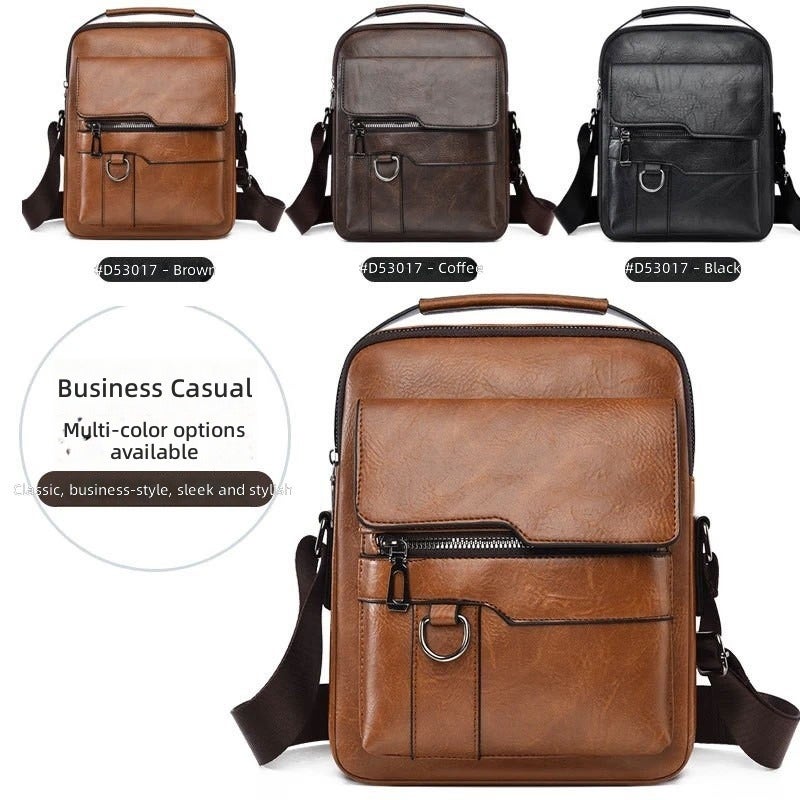 SHENGAO Men's Fashion Crossbody Bag - Large Capacity, Waterproof & Anti-Theft - Image 1