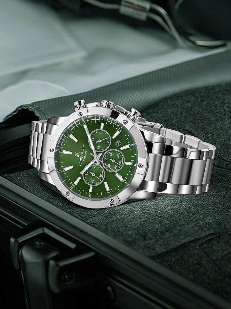 Daniel Klein Metal Men's Green Dial Analogue Watch - Dk.1.14095-7 - Image 2