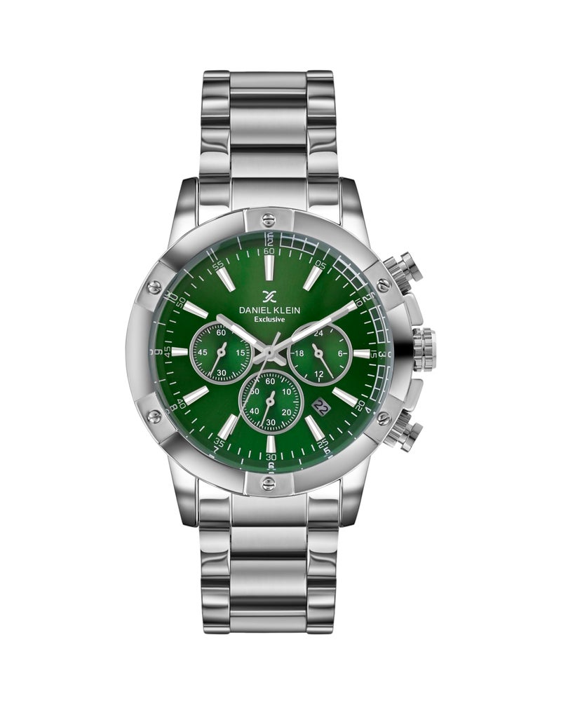 Daniel Klein Metal Men's Green Dial Analogue Watch - Dk.1.14095-7 - Image 1