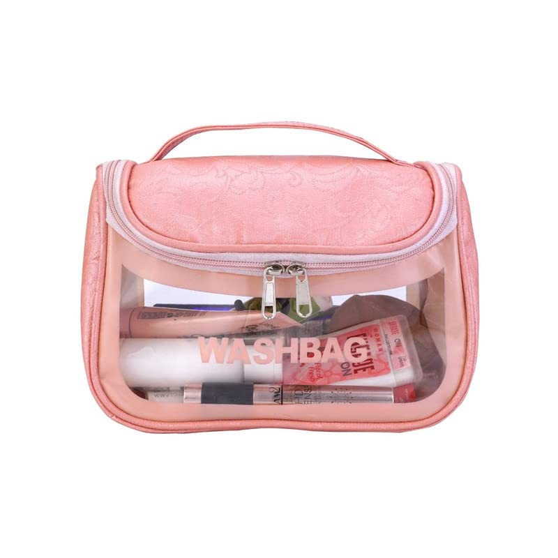 PRO ROOP New Cosmetic Organizer Bag Makeup Pouch for Women Travel Toiletry Bag for Cosmetics Brushes Accessories Waterproof Zippered Cosmetic Bag Portable Carry PouchNew Cosmetic Bag - Image 1
