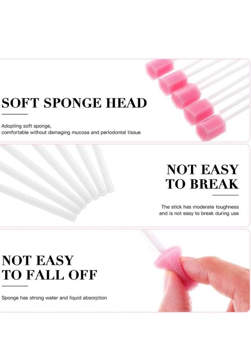 Generic 100PCS Disposable Mouth Swabs Sponge - Unflavored & Sterile Oral Swabs Dental Swabsticks for Mouth Cleaning  - Image 4