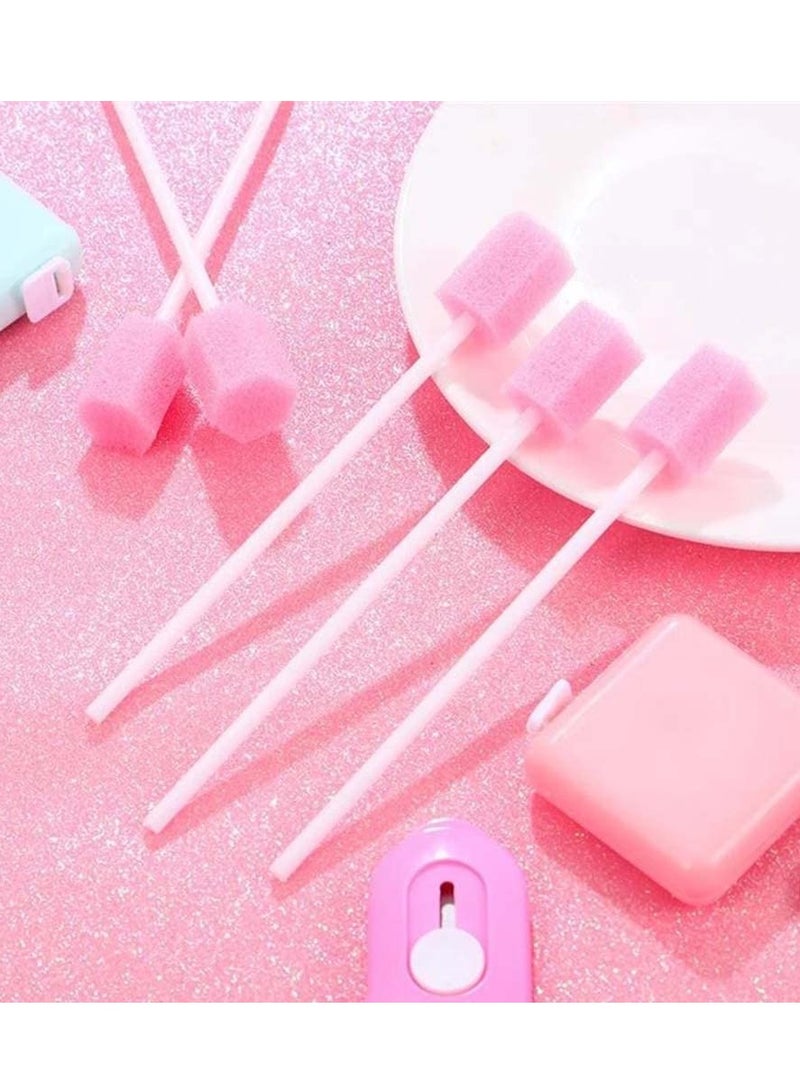 Generic 100PCS Disposable Mouth Swabs Sponge - Unflavored & Sterile Oral Swabs Dental Swabsticks for Mouth Cleaning  - Image 5