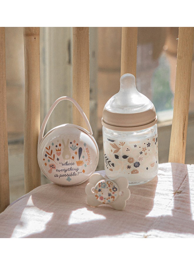 SUAVINEX زجاجة رضاعة أطفال بولياميد بحلمة فسيولوجية ببطء، تحاكي تجربة الرضاعة الطبيعية، 0+ أشهر 150 مل - أزرق - Image 4