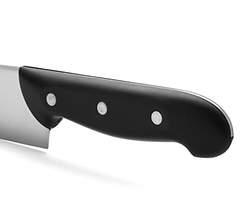 Arcos Chef Knife 8 Inch Stainless Steel. Multi-use Professional Cooking Knife for Cutting Meat and Vegetables. Ergonomic Polyoxymethylene Handle and 215mm Blade. Series Maitre. Color Black - Image 5