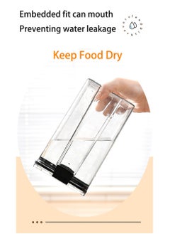 ZIMNEST Set of 3 pieces 1800ML Airtight Food Storage with Lid, Double Sealed Thick storage Jar, Leak Proof, Easy to Clean, BPA Free, Kitchen and Other Storage  - Image 3