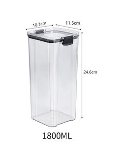 ZIMNEST Set of 3 pieces 1800ML Airtight Food Storage with Lid, Double Sealed Thick storage Jar, Leak Proof, Easy to Clean, BPA Free, Kitchen and Other Storage  - Image 2