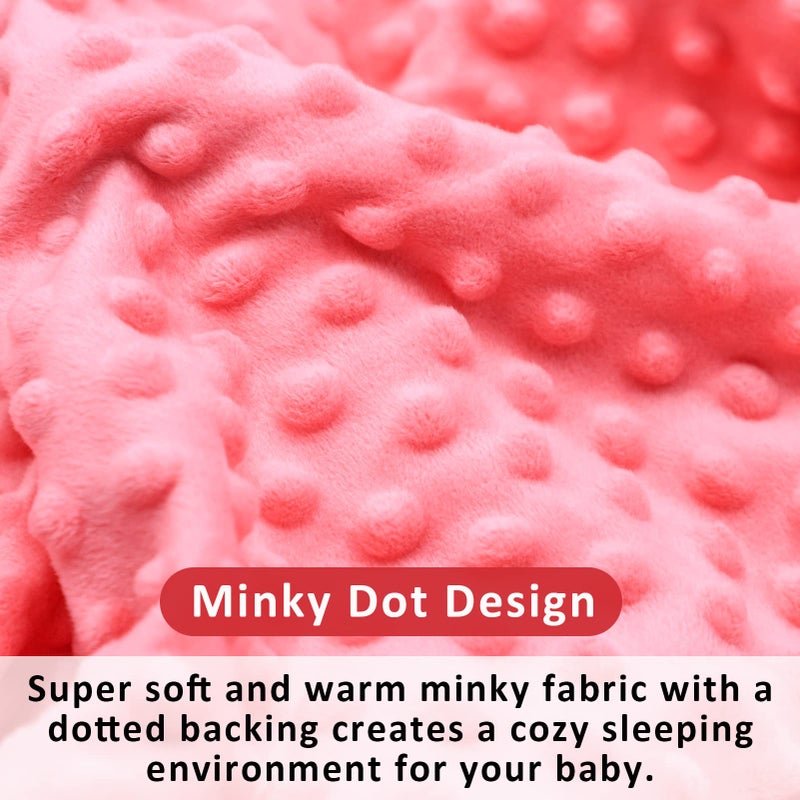 SWESEN Baby Blanket for Girls, Super Soft Double Layer Mink Blankets with Dotted Backing, Sun Smile Toddler Newborn Nursery Bed Blanket, You are My Sunshine Print Throw Blanket, 30 X 40 Inches - Image 2