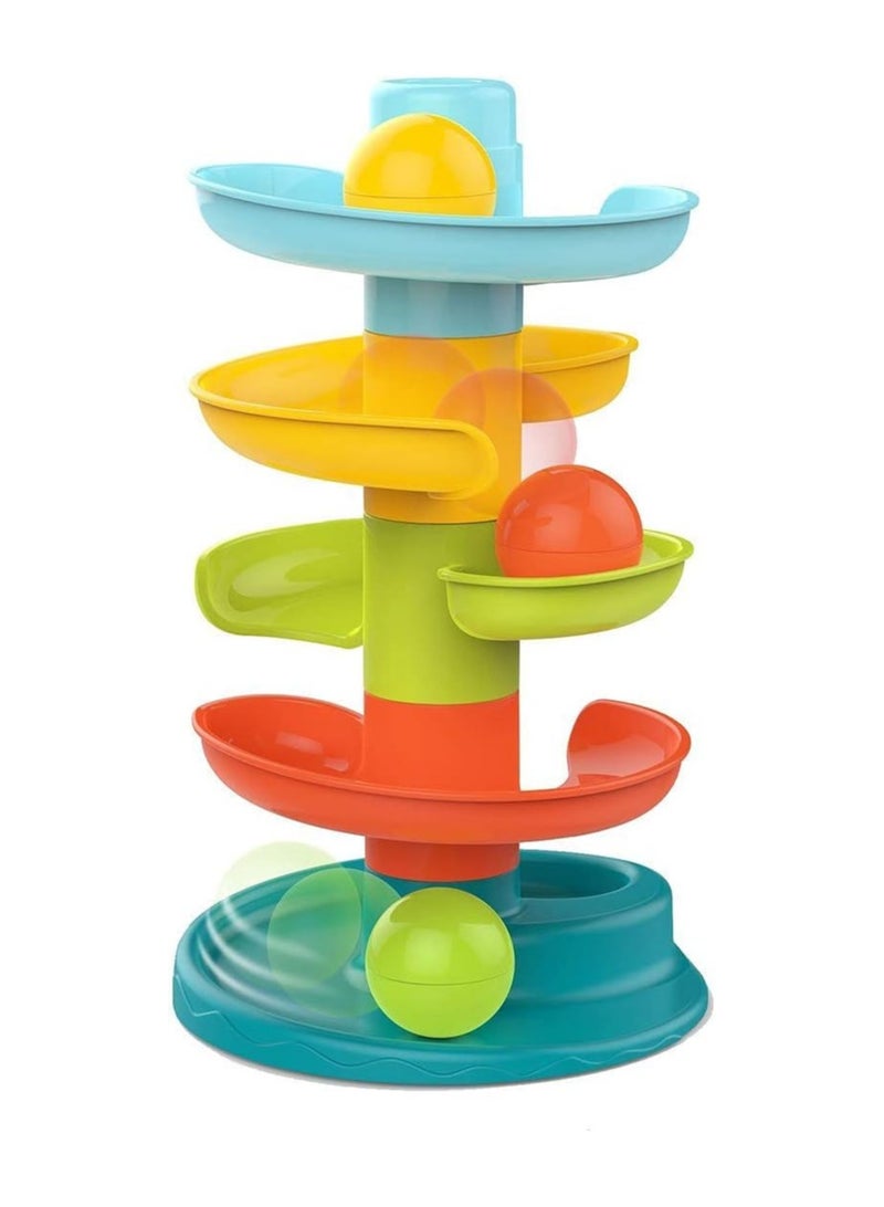 Rolling Educational Puzzle Game - Ball and Roller 5 Layers and 8 Colorful Balls for Developing Skills of Toddlers and Babies - Toys for Kids Boys and Girls - Image 2