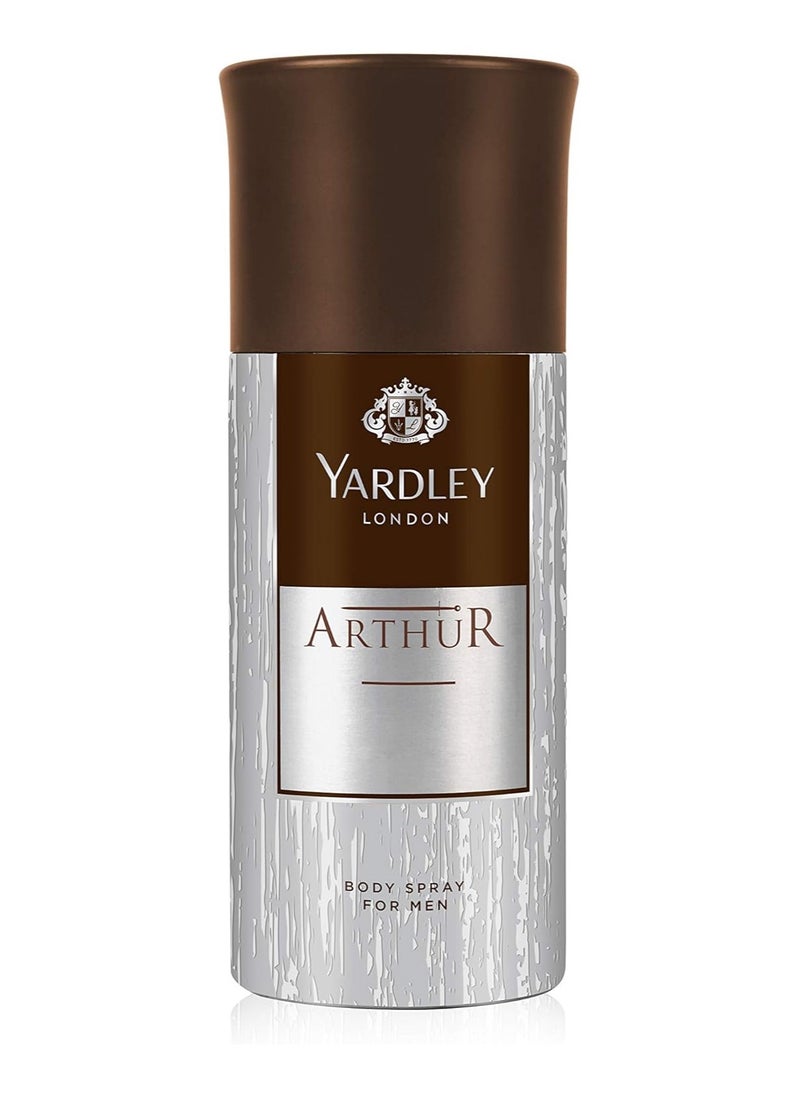 Yardley Yardley Arthur Body Spray for Men Classic Fresh Fragrance Formal Fragrance 150ml  - Image 1