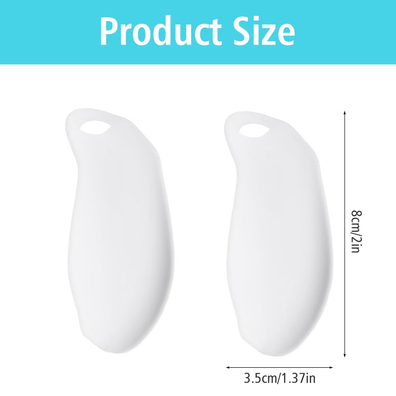 Dimeho Tailor's Bunion Pads 8 Pack Soft Gel Bunionette وسائد الخنصر اصبع القدم حامي الخياطين الورم مصحح لتخفيف الآلام تناسب النساء الرجال جل الورم شيل للقدم - Image 2