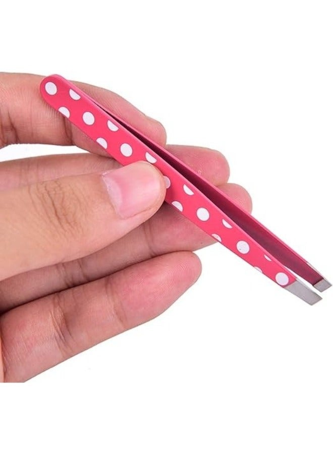 Slant Tip Stainless Steel Slant Tip Best Precision Eyebrow Tweezers for Men and Women - Image 4